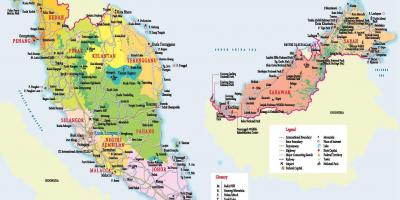 Малайзія карта для турыста