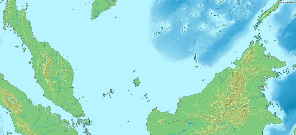 карта Малайзіі 3д