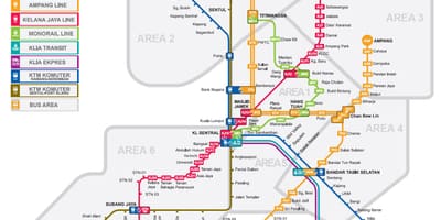 Lrt карта Малайзіі 2016